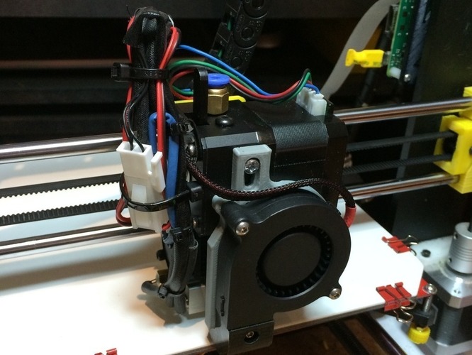 Adapter for Radial FAN  for DYZE Extruder 3D Print 79450