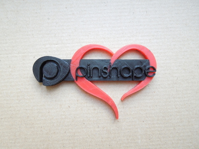 Pinshape loves you! in dual color 3D Print 79463