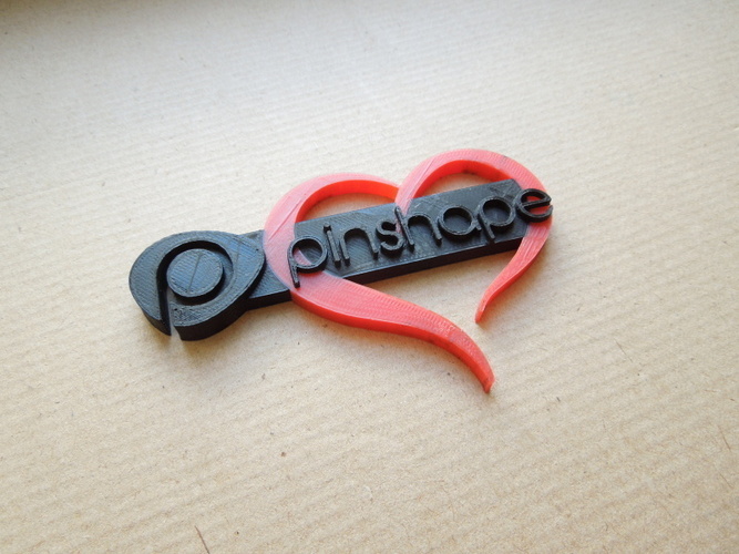 Pinshape loves you! in dual color