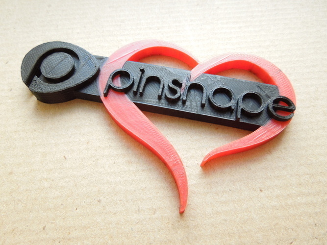 Pinshape loves you! in dual color 3D Print 79465