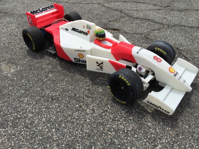 RS-01 Ayrton Senna’s 1993 McLaren MP4/8 Formula 1 RC-Car 3D Print 79498