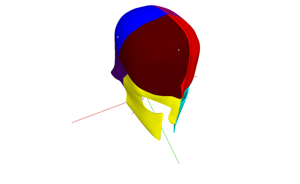Spartan Helmet 8 Piece Split