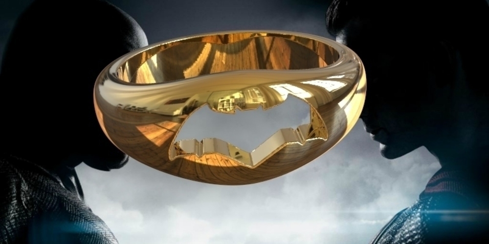 batman vs superman ring 2 3D Print 79554
