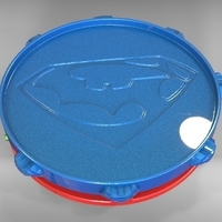 Small batman vs superman lazy susan 3D Printing 79564