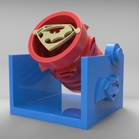 Small batman vs superman spotlight 3D Printing 79568