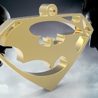 batman vs superman keychain/earings - Thumbnail 2