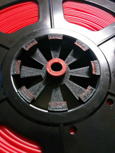 Filament insert for 8mm rod / 57.5mm spool hole - Migbot 3D Print 79644