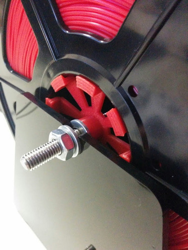 Filament insert for 8mm rod / 57.5mm spool hole - Migbot 3D Print 79646