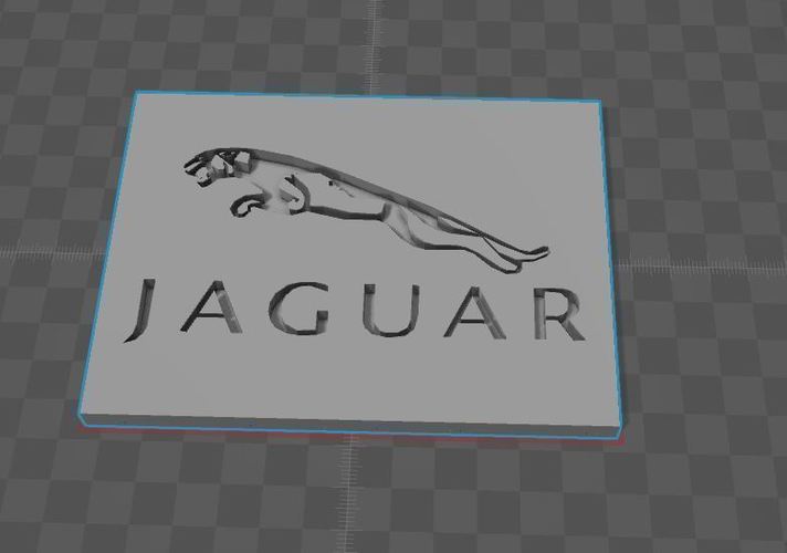 Jaguar logo 3D Print 79666