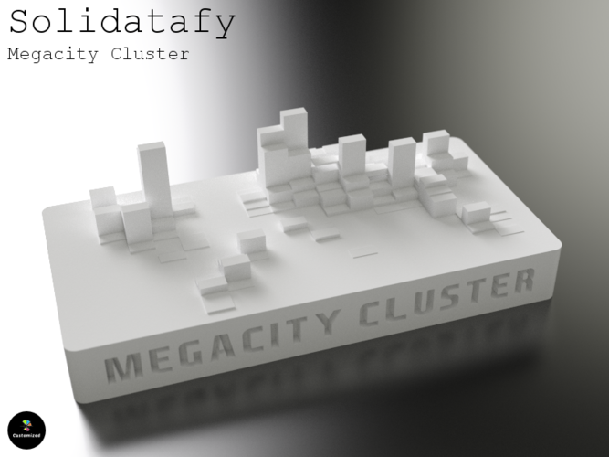 Solidatafy – Megacity Cluster 3D Print 79719