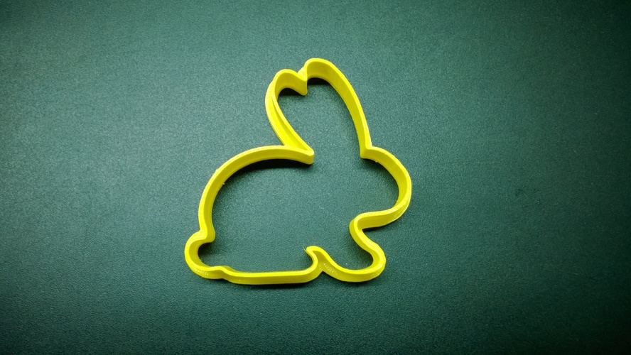 Bunny Cookie Cutter 3D Print 79777