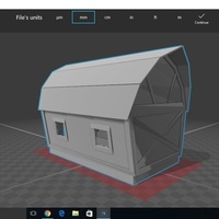 Small Barn House  3D Printing 79918