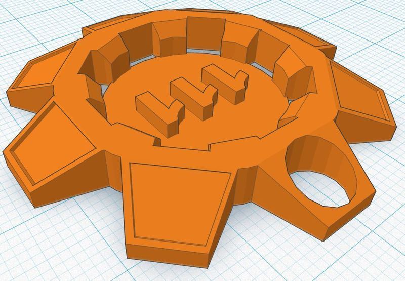 Fallout 4 Gear Keychain Dangler - Pinshape