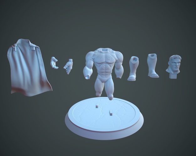 Stylized Superman 3D Print 79965