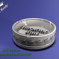 3D Ceramic Ashtray large size - Thumbnail 1