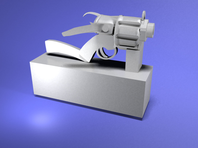 fantasy pistol 3D printable 3D Print 79995