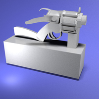 fantasy pistol 3D printable - Thumbnail 2