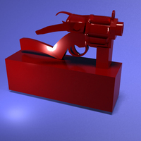 fantasy pistol 3D printable - Thumbnail 4