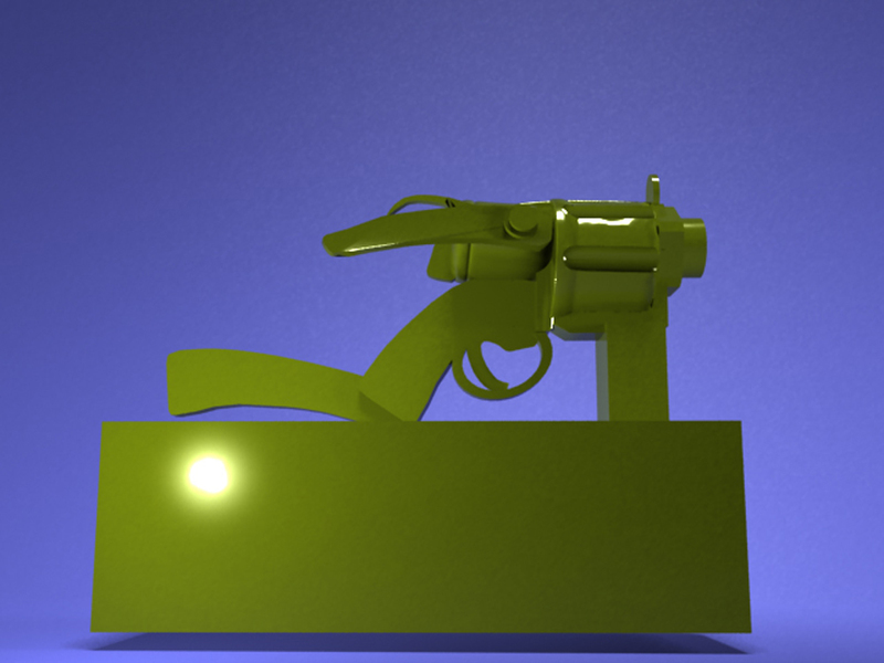 fantasy pistol 3D printable