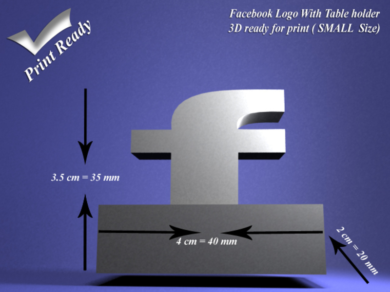 ​Facebook with holder -  Small size