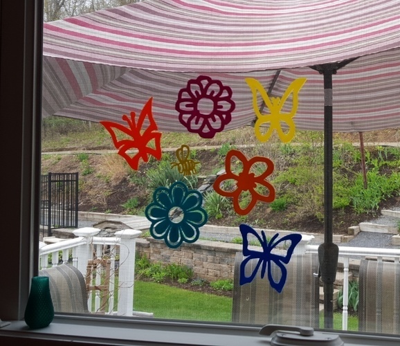 Spring Flowers, Butterflies and Bees  Decals 3D Print 80052
