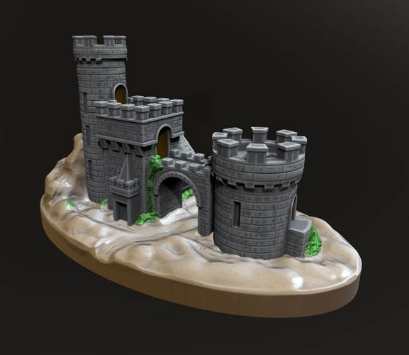 Castle Gate 2 3D Print 80116