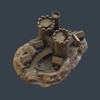 Small Castle gate 3D Printing 80123