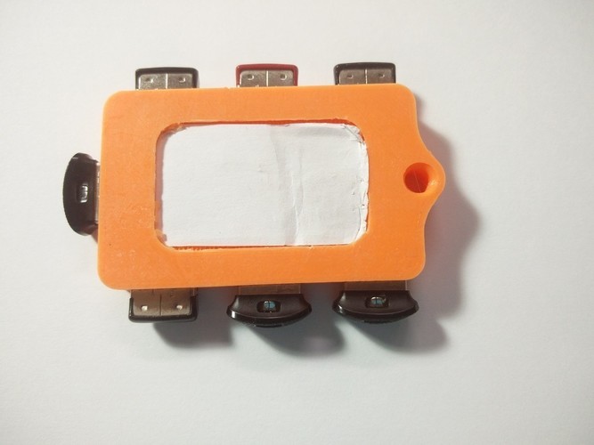 7 usb hub for sandisk fit and ultra 3D Print 80136