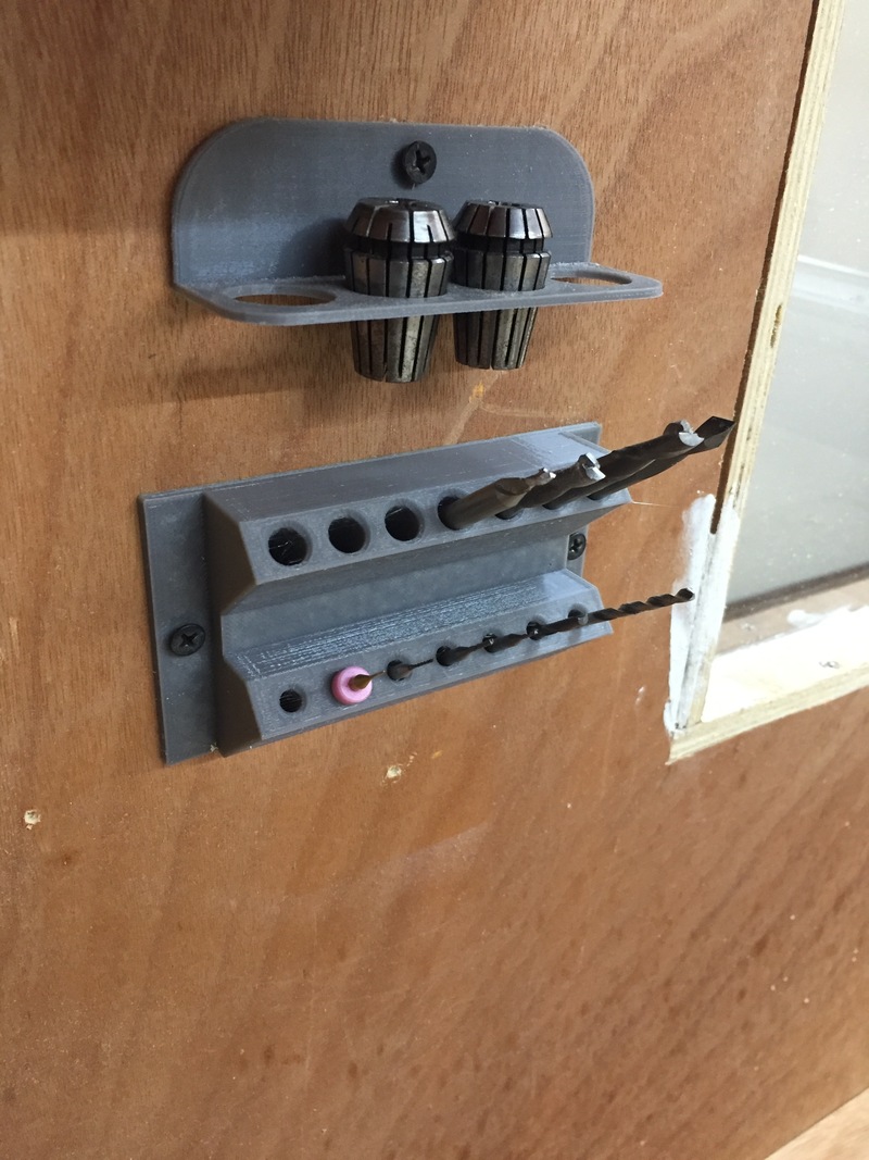 Wall Mounter Router Bit Holder
