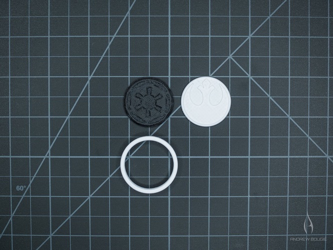 Star Wars Coins - Modular Insert Design 3D Print 80235