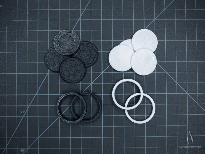 Star Wars Coins - Modular Insert Design 3D Print 80237