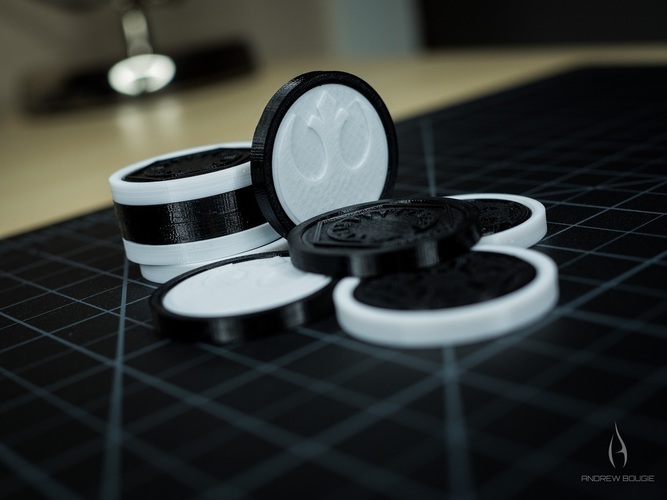 Star Wars Coins - Modular Insert Design 3D Print 80238