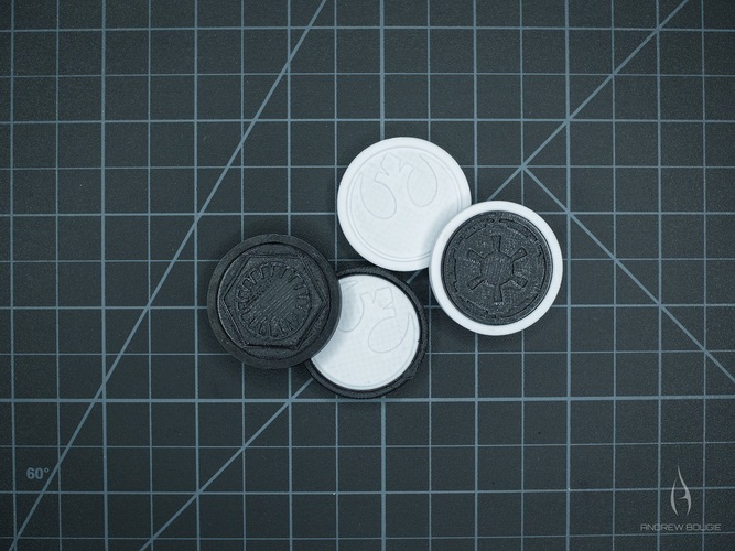 Star Wars Coins - Modular Insert Design 3D Print 80239