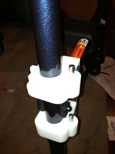 Wheelchair footrest adapter for walker 3D Print 80269