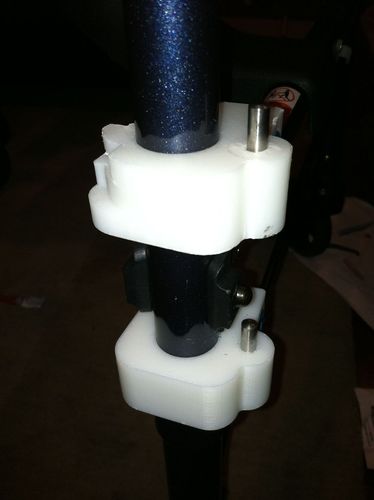 Wheelchair footrest adapter for walker 3D Print 80270