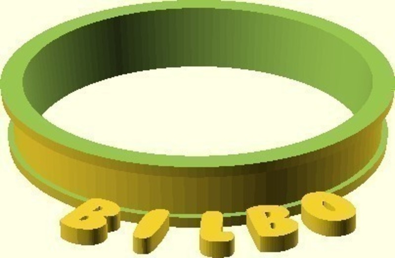 Parametric cup name tag