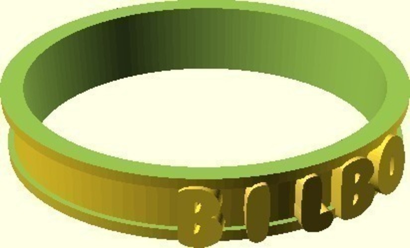 Parametric cup name tag 3D Print 80310