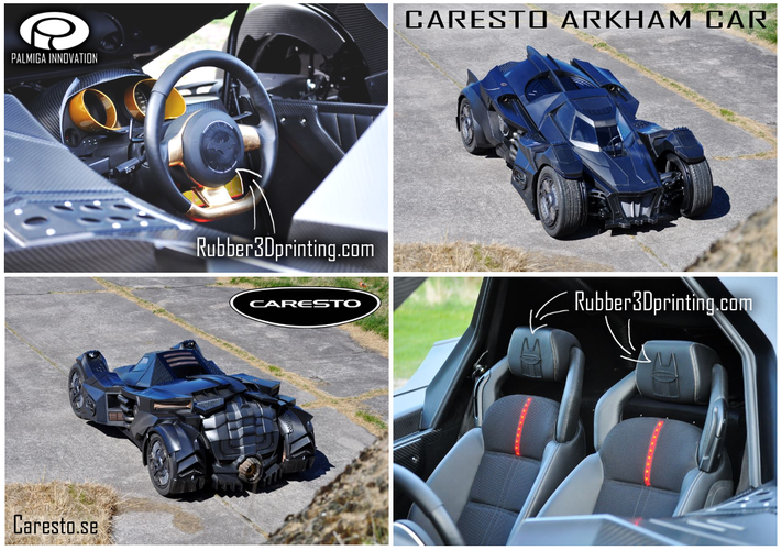 Palmiga Caresto Arkham Car steering wheel cap - Keychain token 3D Print 80346