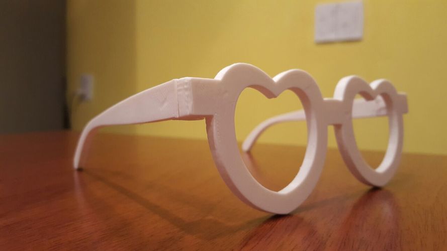 Heart Glasses 3D Print 80352