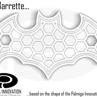 Palmiga Bat-logo Barrette / Sew on Logo - Thumbnail 2