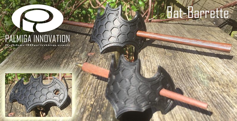 Palmiga Bat-logo Barrette / Sew on Logo