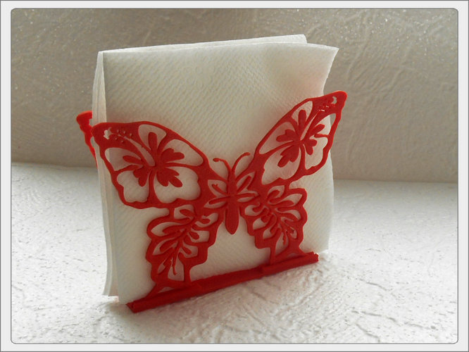 Stand for napkins "butterfly" 3D Print 80565