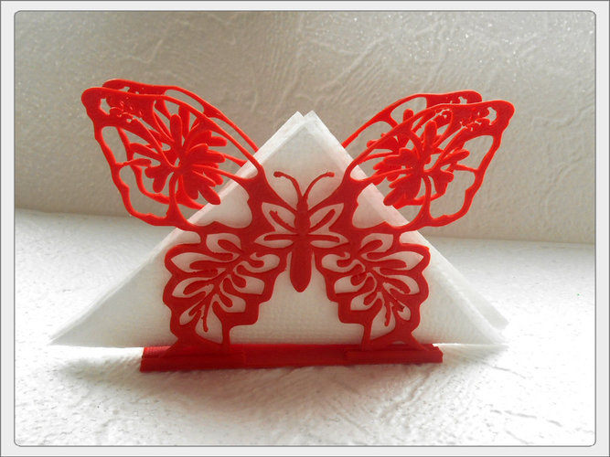 Stand for napkins "butterfly" 3D Print 80566