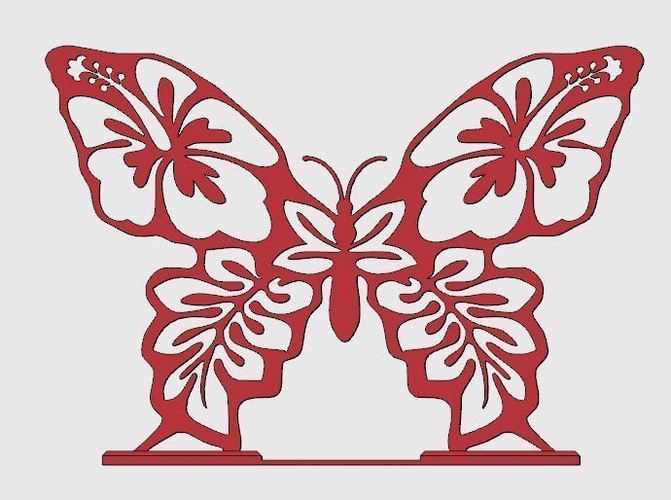 Stand for napkins "butterfly" 3D Print 80570