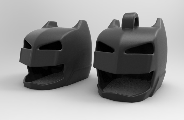 bat helm keyring/earring/necklace 2 vers. 3D Print 80606