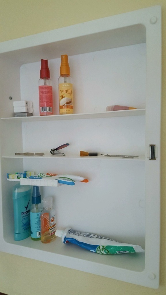 3d Printed Medicine Cabinet Toothbrush Holder By John Esc Pinshape