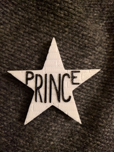 Prince First Ave Star Magnet 3D Print 80650