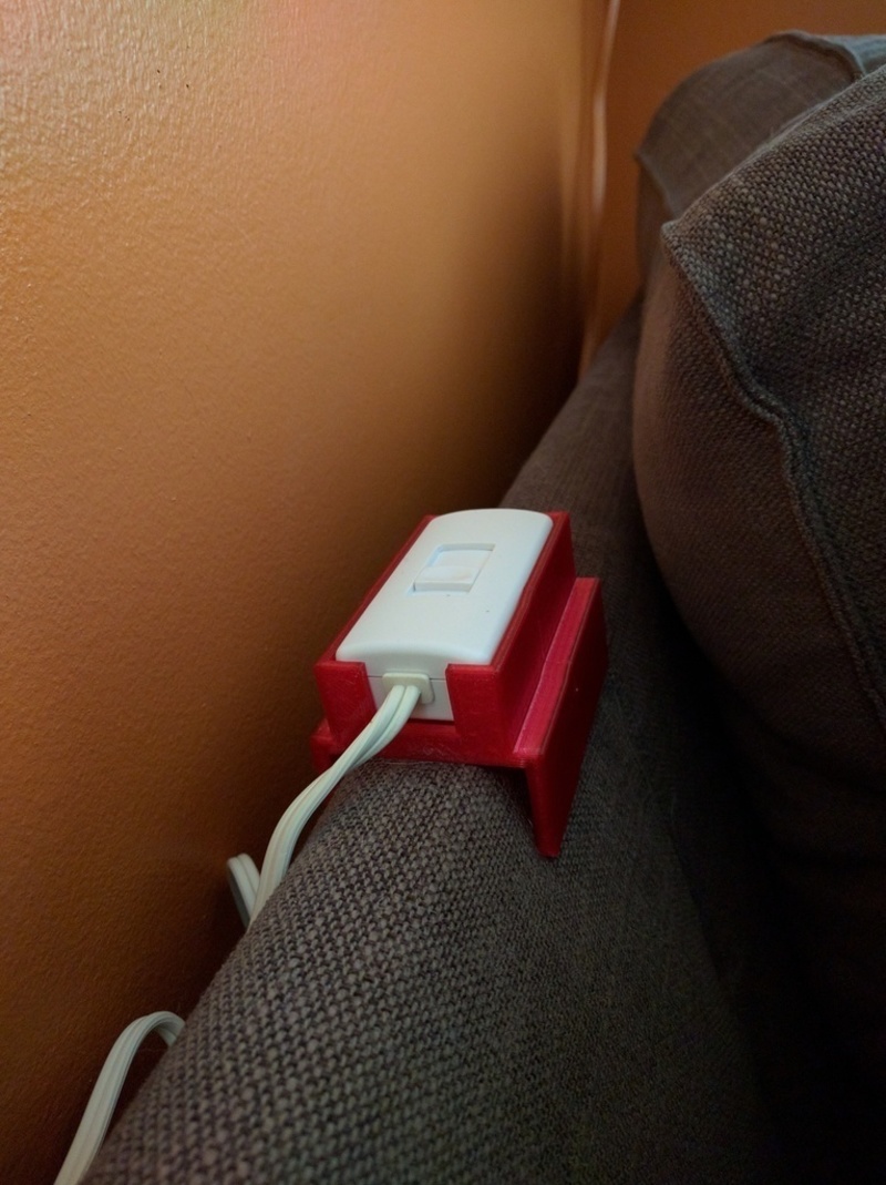 Ikea Kivik couch back Dimmer switch holder