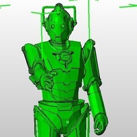 Small Cyberman Action Figure Upgrade 3D Printing 80671