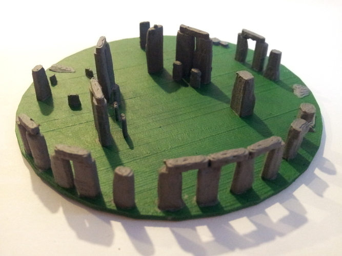 18" Stonehenge - Now on a display base, but still in danger of b 3D Print 80672